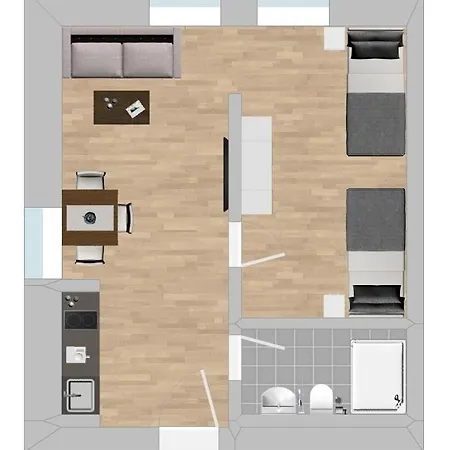 Am1089 - Moderne Monteurwohnung Uebergangswohnung Apartment *
